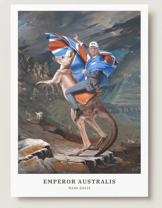 Emperor Australis by Mark Davis, 5 x 7 inch portrait art print